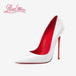 Elegant Black Patent Leather High Heel Pumps for Women