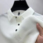Men's Casual Short Sleeve Solid Color Polo Shirt