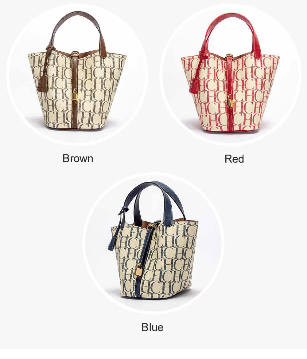 Large Capacity Women's Shoulder Bag with Letter Print