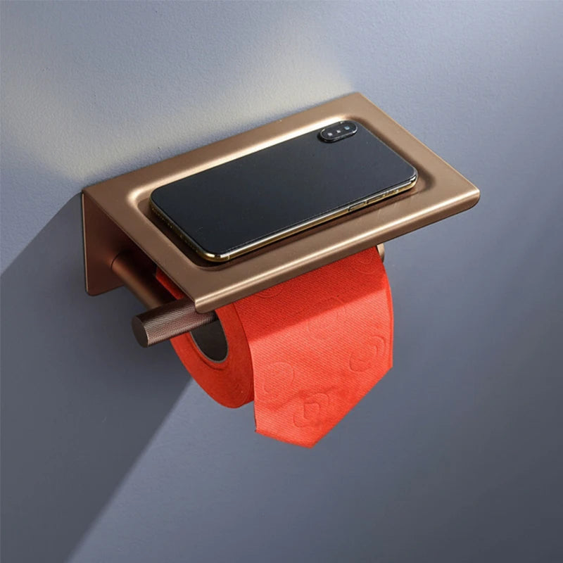 Brushed Rose Gold Metal Bath Hardware Set