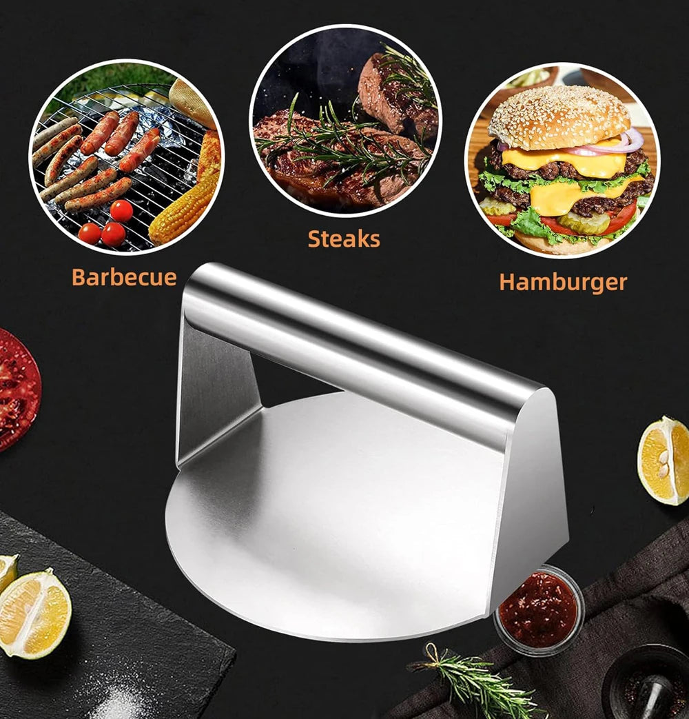 Stainless Steel Hamburger Meat Press Non-Stick Tool