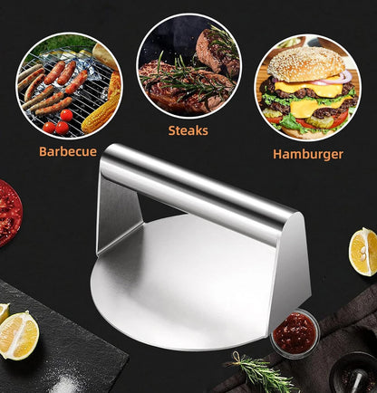 Stainless Steel Hamburger Meat Press Non-Stick Tool