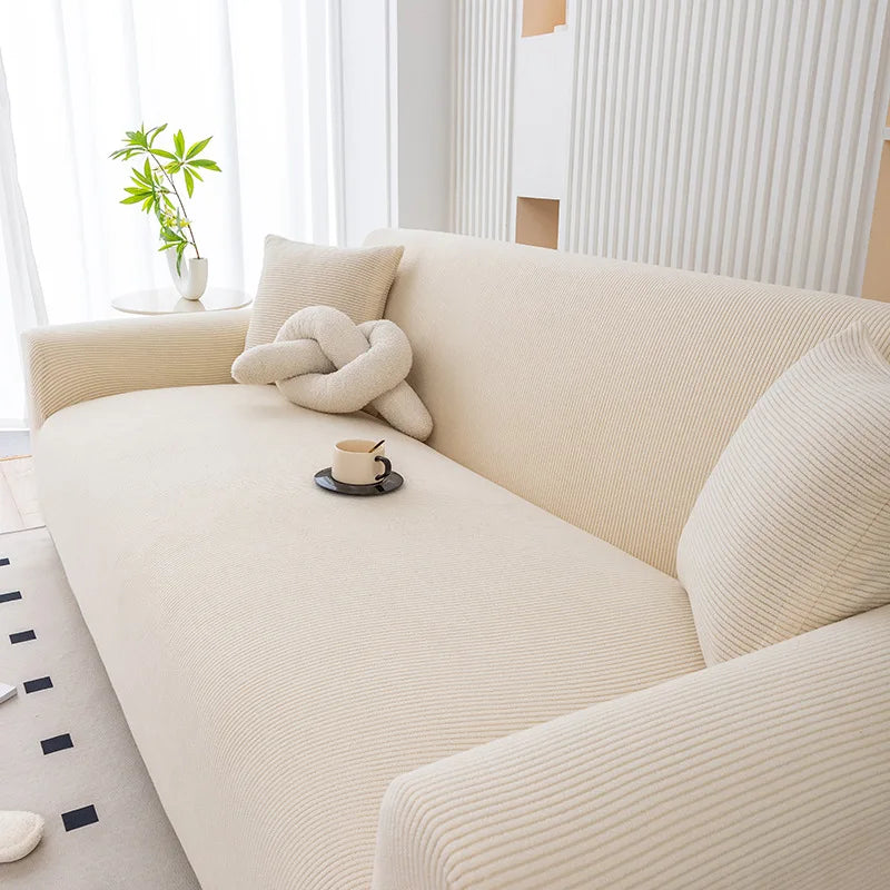 Thick Soft Corduroy Non-Slip Sofa Cover Universal Fit