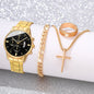 Men's Stainless Steel Quartz Calendar Watch