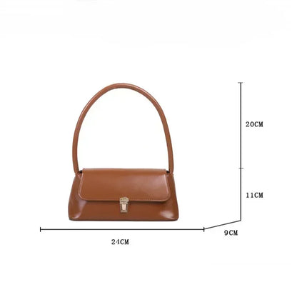 Luxury Women's Crossbody Shoulder Bag in Solid Color