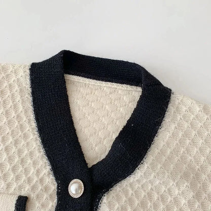 Knit Women's Cardigan Sweater with Long Sleeves