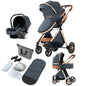 Lightweight 3 in 1 Baby Stroller Travel System