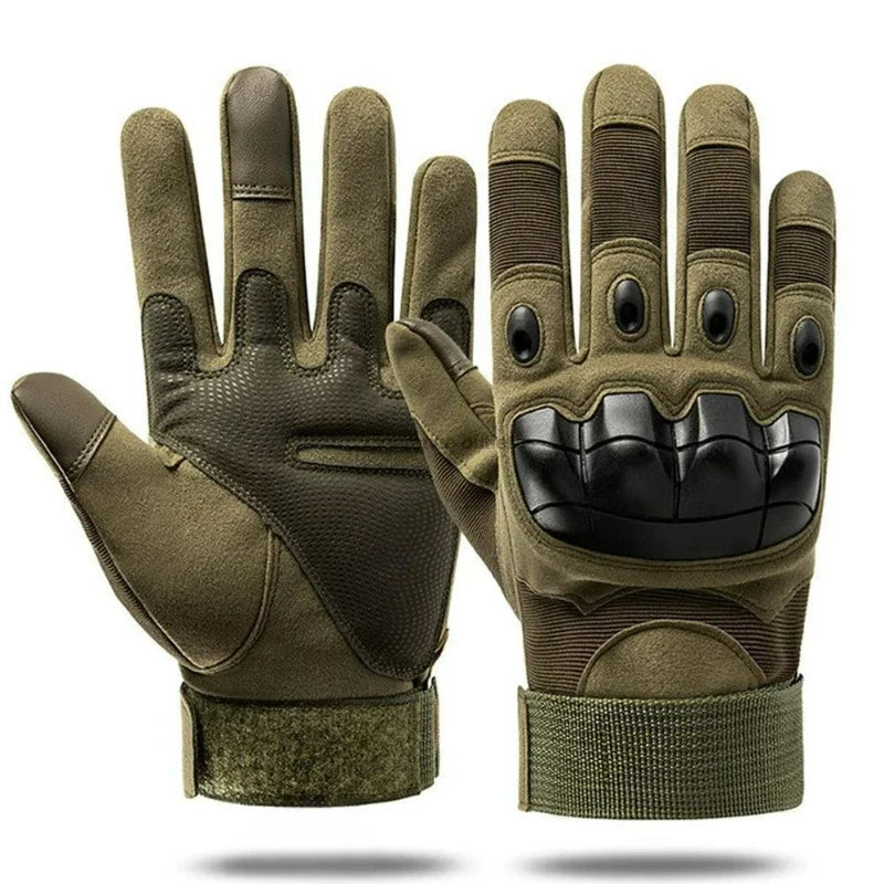 Tactical Touch Screen Motorcycle Gloves Black Green Brown