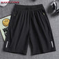 Men's Casual Running Shorts Black Gray Polyester