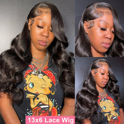 Body Wave Lace Front Wig Human Hair 30 40 Inch