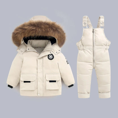 Winter Down Jacket for Boys and Girls Thicken Snowsuit