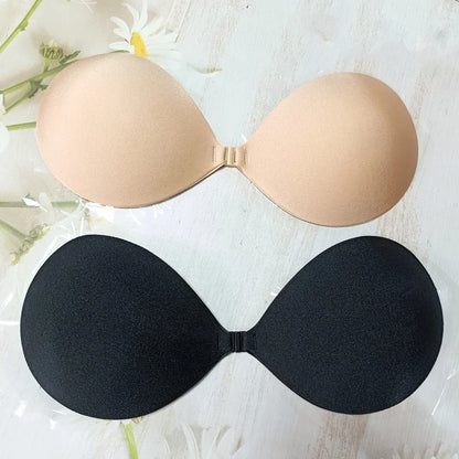 Silicone Push Up Bra for Women Strapless Natural Color