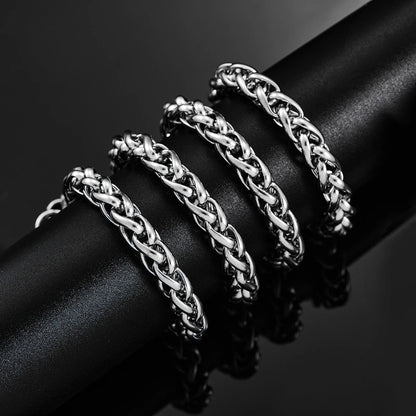 Stainless Steel Classic Curb Necklace 14 to 40 Inches