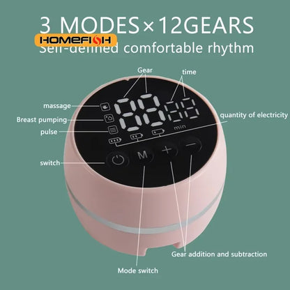 Electric Breast Pump Portable Hands-Free Silica Gel