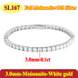 Moissanite Tennis Chain Bracelets 925 Sterling Silver