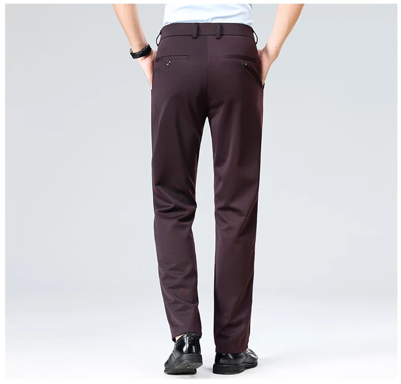 Men's Summer Casual Suit Pants Plus Size 28-42