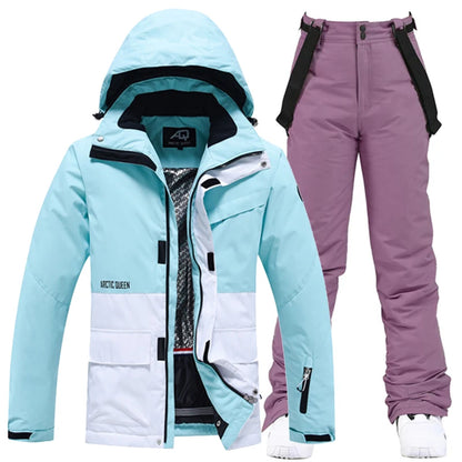 Unisex Winter Snow Ski Suit Jacket and Pants Set