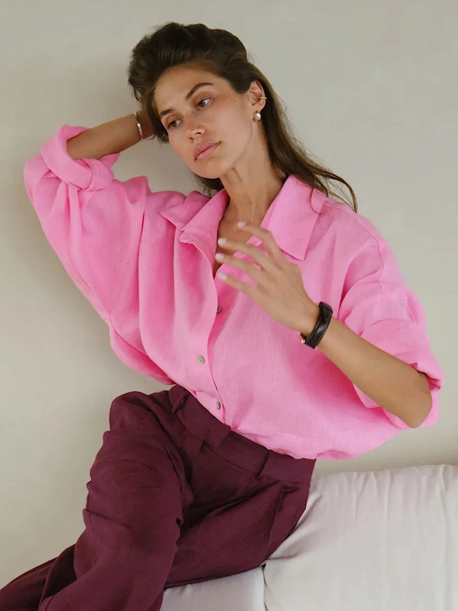 Bornladies Cotton Casual Shirt for Women