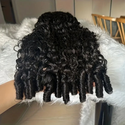 13x6 Lace Frontal Wig Burmese Curly Human Hair