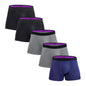 Men's Cotton Boxer Shorts Underwear Set of 5
