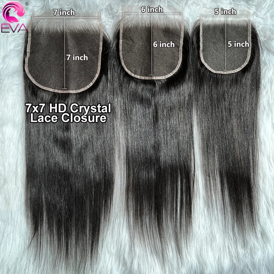 Eva 5x5 HD Lace Closure Straight Human Hair Closure