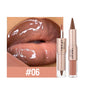 Black Brown Tapered Lip Liner and Lip Gloss Duo