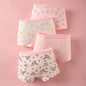 Summer Girl Cartoon Cotton Boyshorts Underwear Set