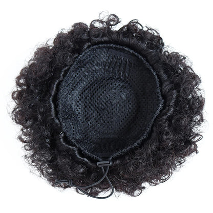 Afro Puff Drawstring Ponytail Brazilian Kinky Curly Hair