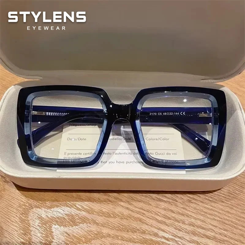 Trendy Square Large Frame Reading Glasses for Women