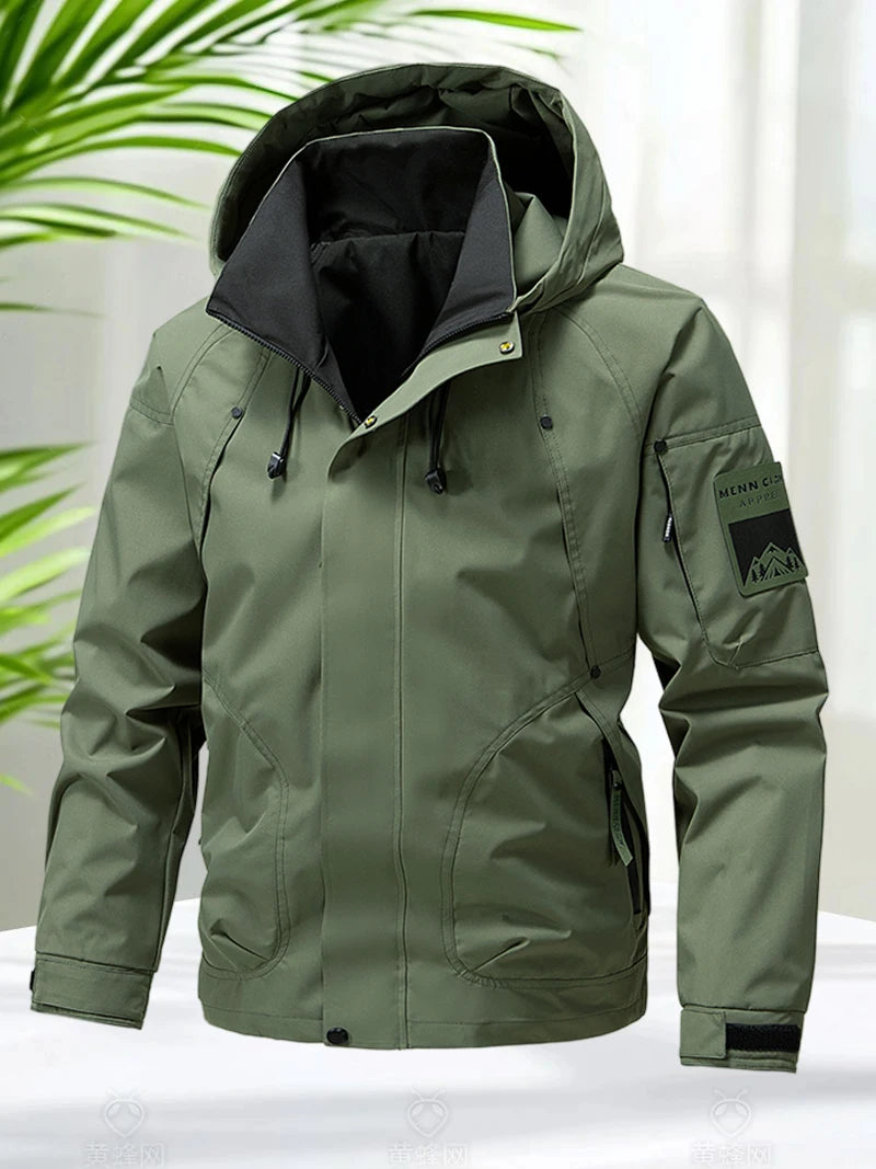 Men's Waterproof Softshell Jacket for Hiking and Camping
