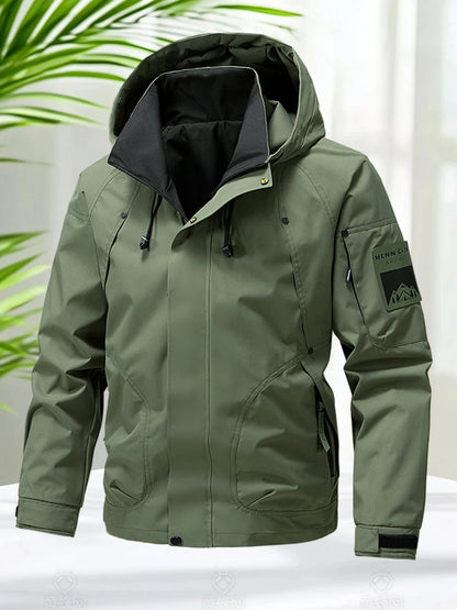 Men's Waterproof Softshell Jacket for Hiking and Camping