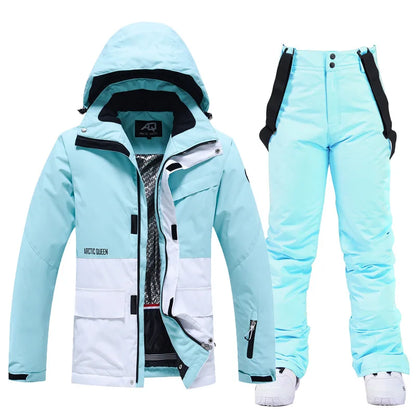 Unisex Winter Snow Ski Suit Jacket and Pants Set
