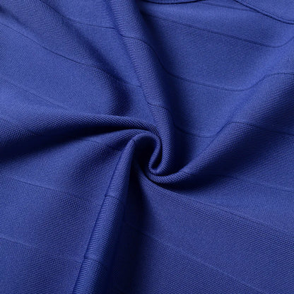 BEAUKEY Blue Mini Bandage Dress for Women XL