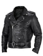 Men's Slim Fit PU Leather Motorcycle Jacket