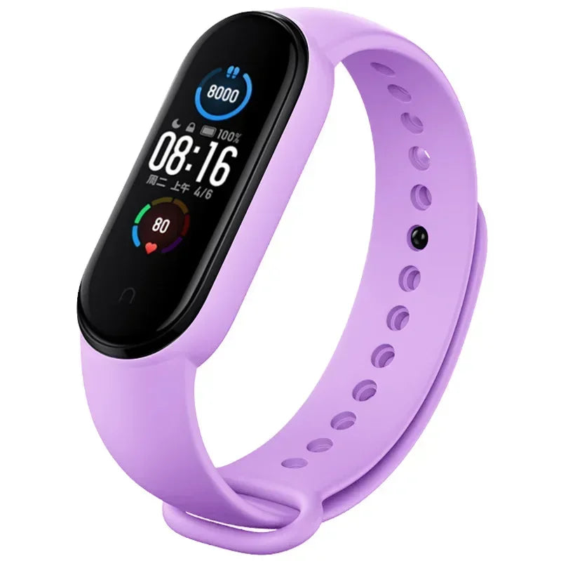 Silicone Watch Strap for Xiaomi Mi Band 3 4 5 6 7