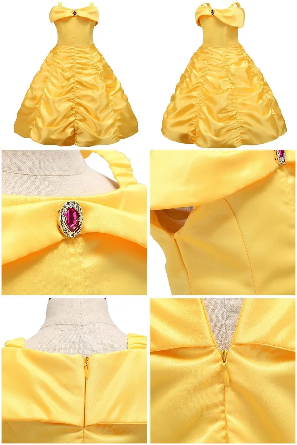 Kids Princess Dress Cinderella Cosplay Costume for Girls
