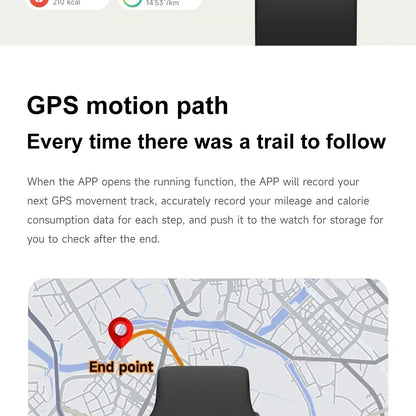 GPS Smart Watch with Heart Rate Monitor and Bluetooth Call