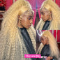 613 Honey Blonde Human Hair Wig 30 Inch Deep Wave
