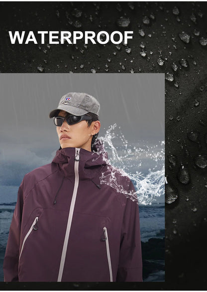 CHRLCK Waterproof Hiking Jacket Unisex Spring Autumn