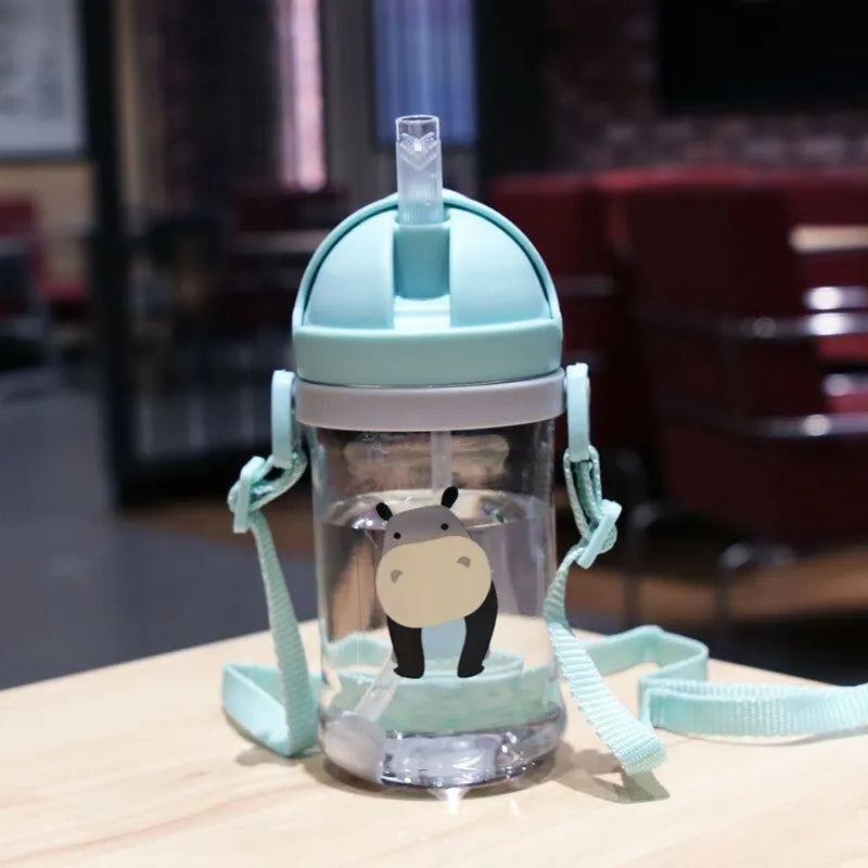 Kids 350ml Leak Proof Sippy Cup with Gravity Ball Straw