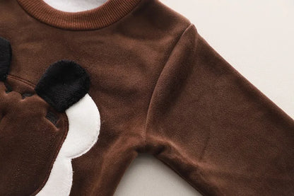 Baby Boys Fleece Hooded Jacket and Pants Set