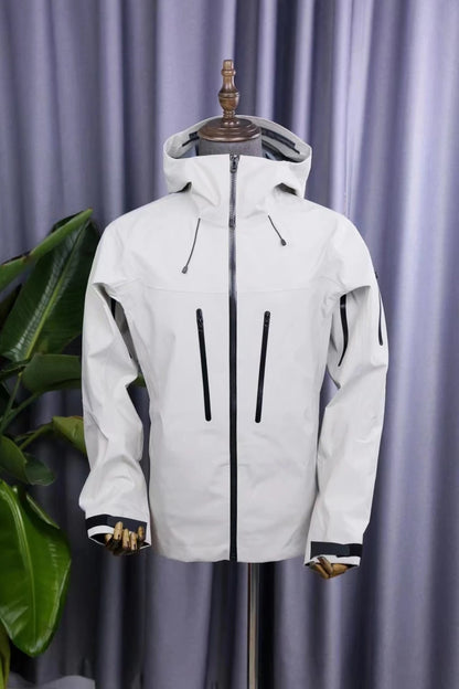 Three Layer Waterproof Windbreaker Jacket for Camping