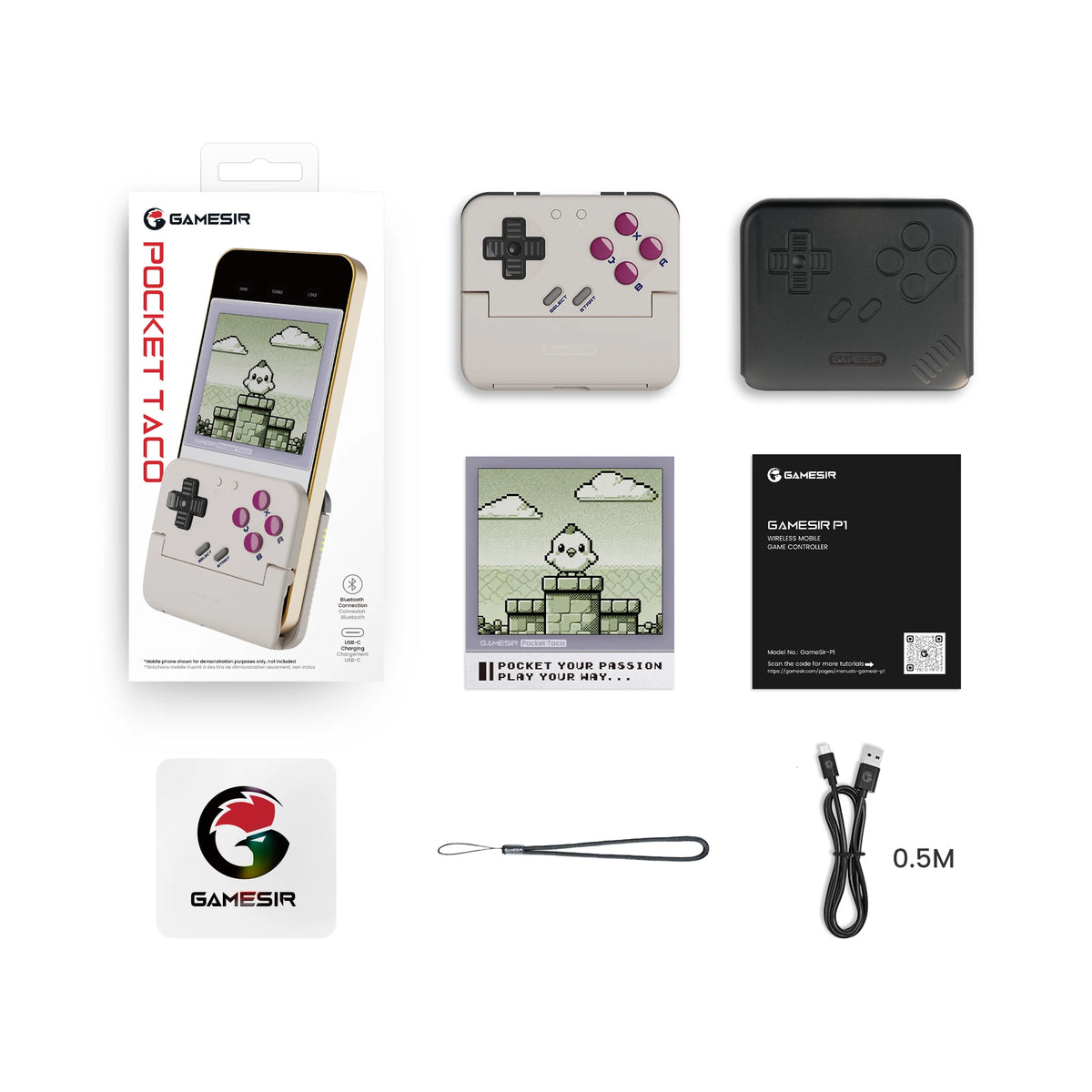 GameSir Pocket Taco Bluetooth Game Controlle