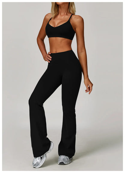 Yoga Suit Sports Set for Women Long Sleeve Athletic Wear