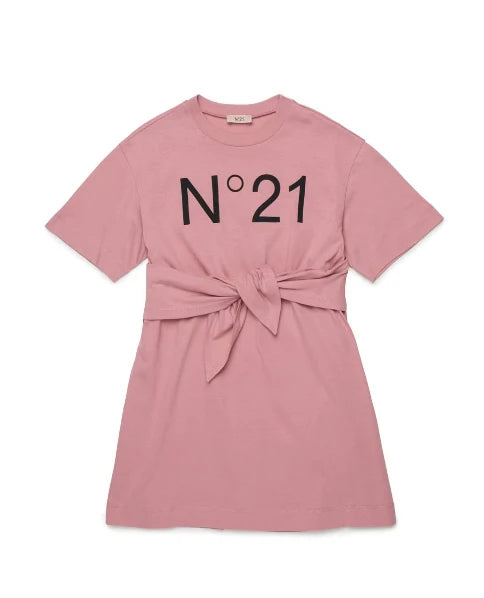 Kids Cute Print Cotton Sweatshirt Dress Set