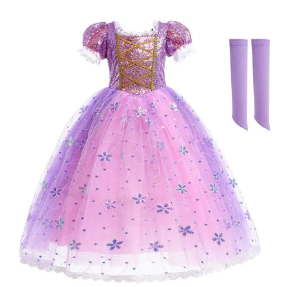 Kids Princess Dress Cinderella Cosplay Costume for Girls