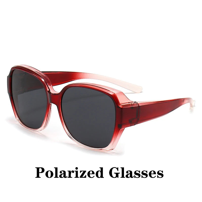 Round Polarized Sunglasses for Prescription Glasses