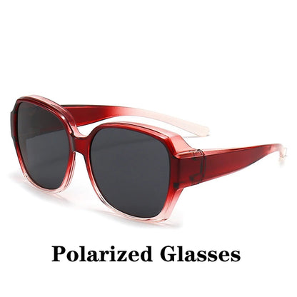 Round Polarized Sunglasses for Prescription Glasses