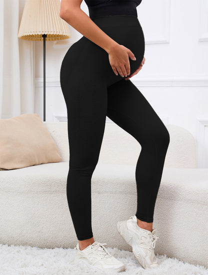 Womens Maternity Leggings Over Soft Polyester Activewear