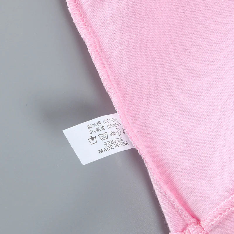 Teenage Girls Cotton Panties Solid Color Mid Waist Briefs